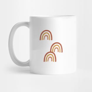 Boho Rainbows on Taupe Mug